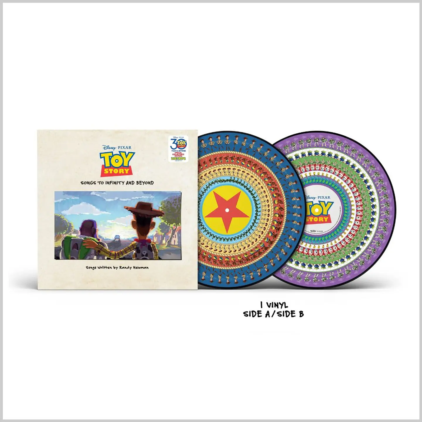 Vinilo Toy Story Soundtrack (Zoetrope, 30 Aniversario, 1LP) | Disney 1