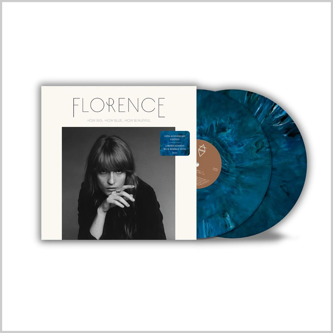 Vinilo Florence + The Machine – How Big, How Blue, How Beautiful (10th Anniversary, Blue Marble 2LP, 2025) 1