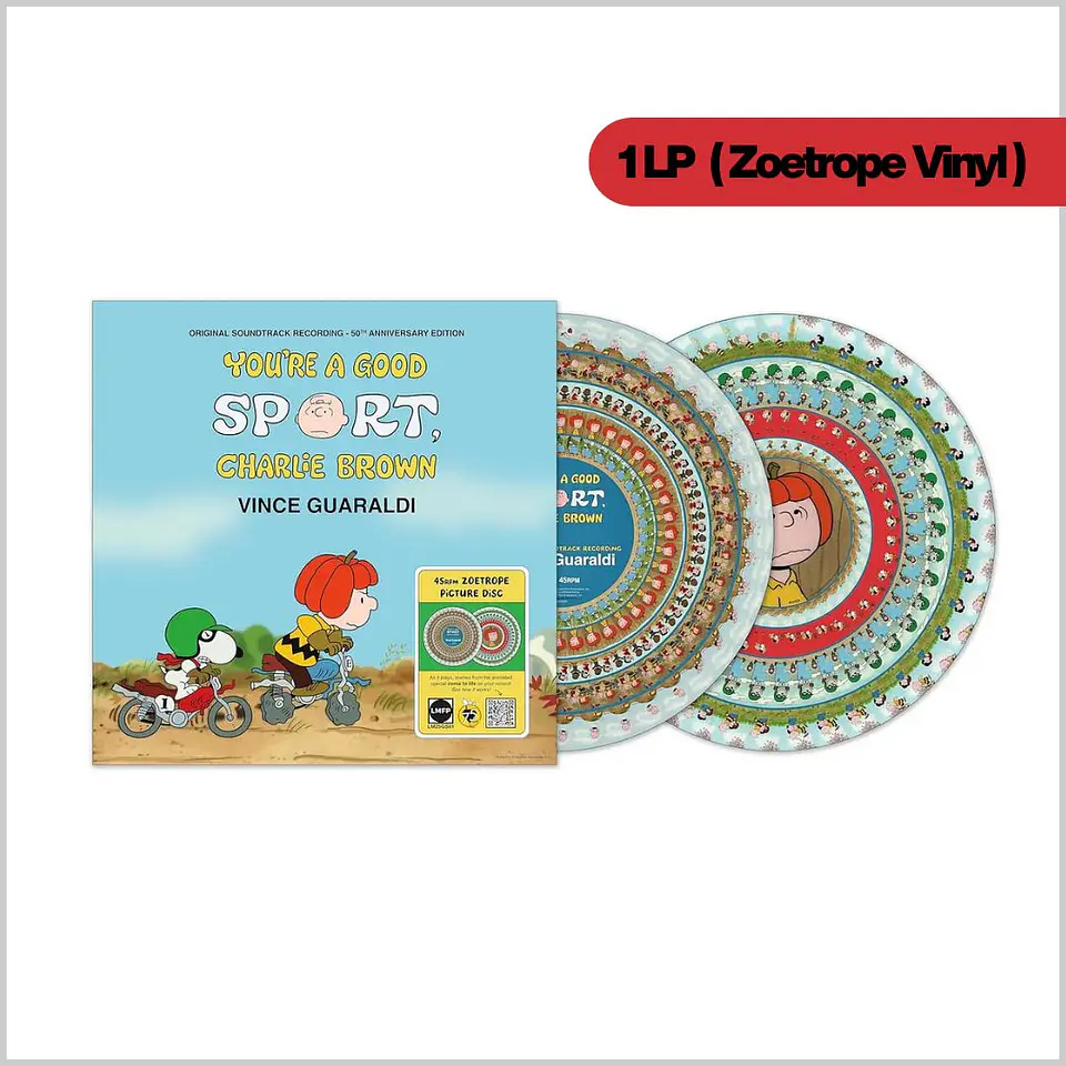 Vinilo Vince Guaraldi – You're A Good Sport Charlie Brown (50th Aniversario, Zoetrope Picture Disc) | Jazz | 1