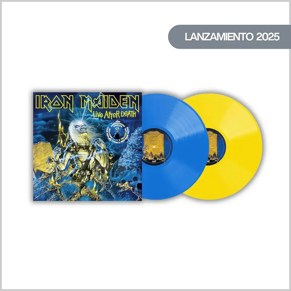 Vinilo Iron Maiden - Live After Death (40 Aniversario 2LP Color) | Heavy Metal | 1