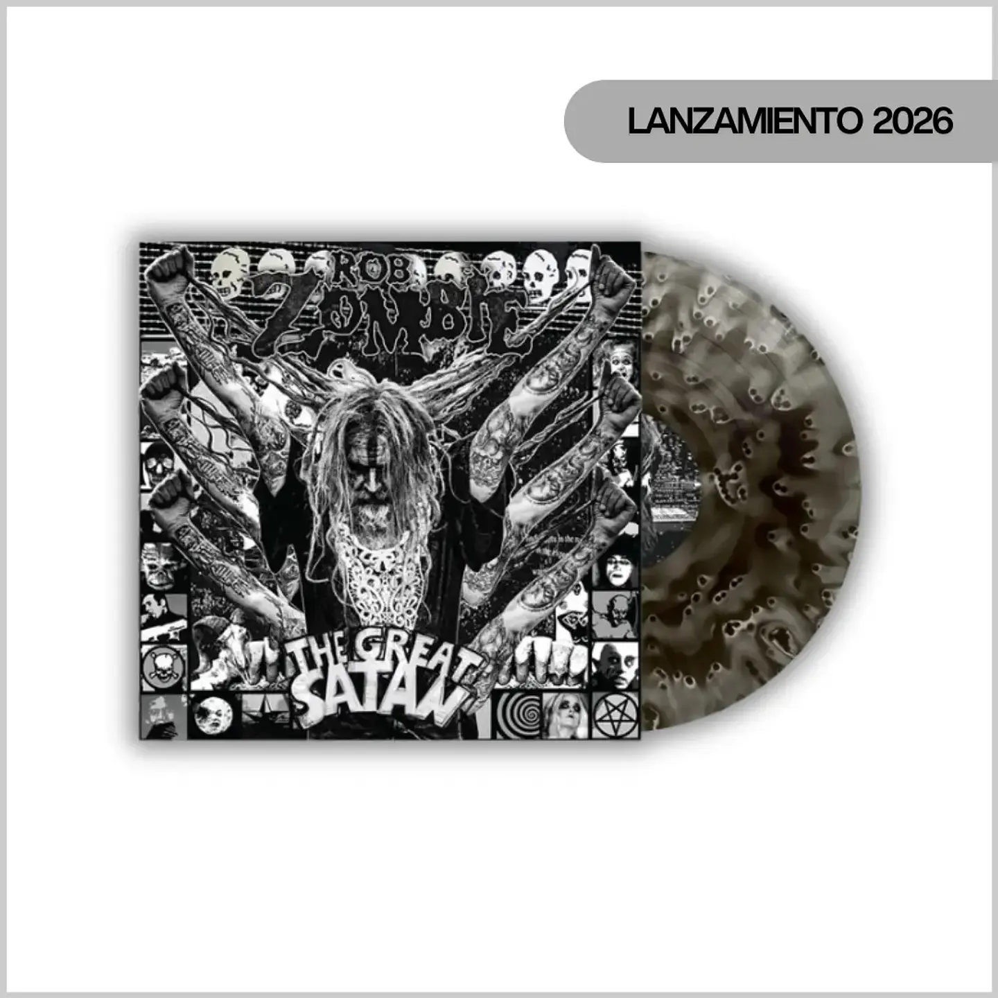 Vinilo Rob Zombie - The Great Satan (Ghostly Black Vinyl) | Metal Industrial |  1