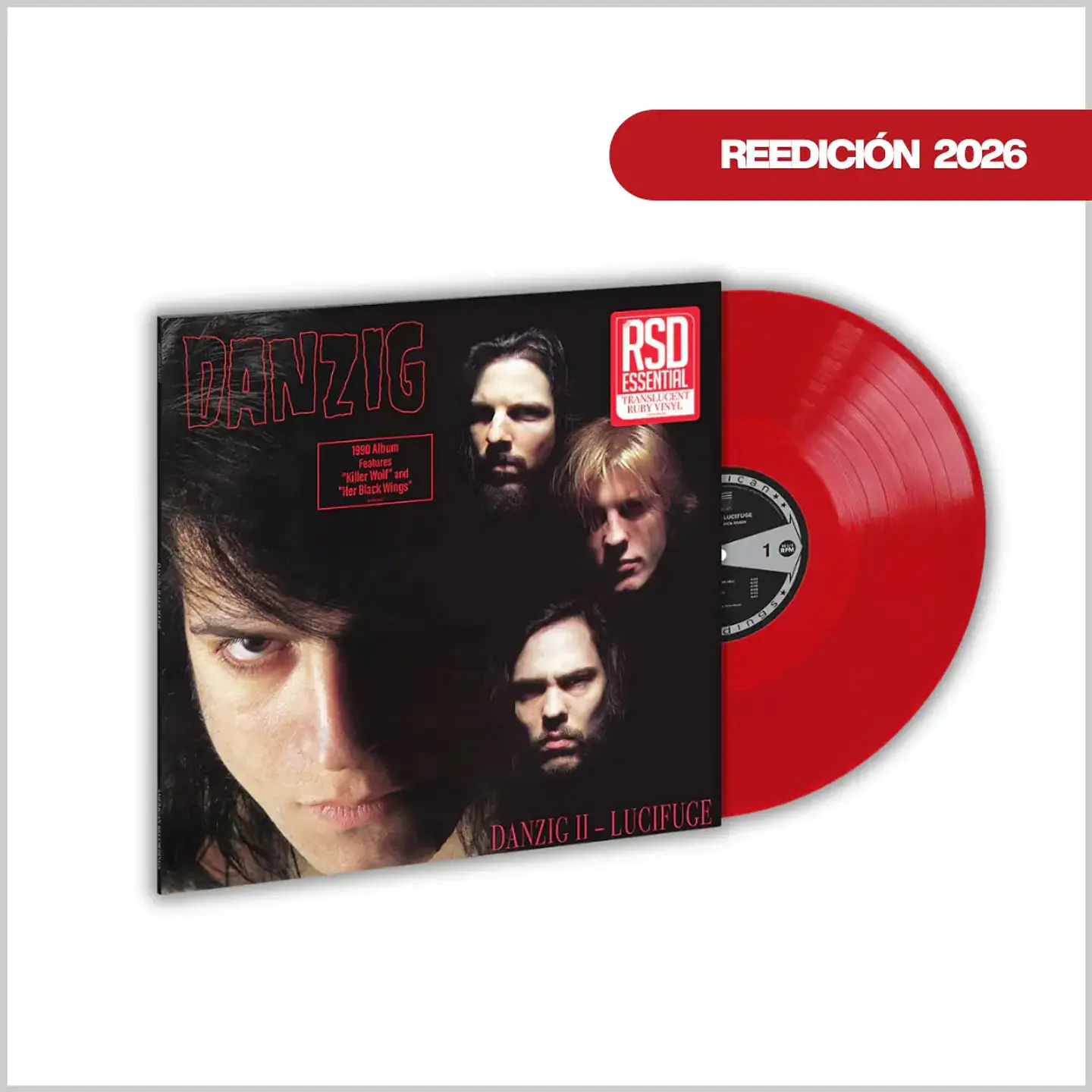 Vinilo Danzig - II: Lucifuge (Translucent Ruby Vinyl RSD Essential) | Rock / Metal |  1