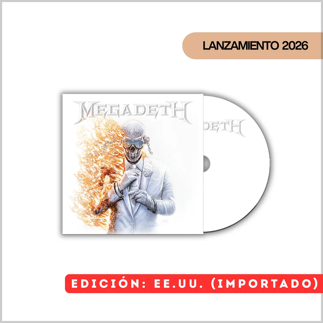 CD Megadeth - Megadeth (Álbum 2026) | Thrash Metal | 2da PREVENTA 1