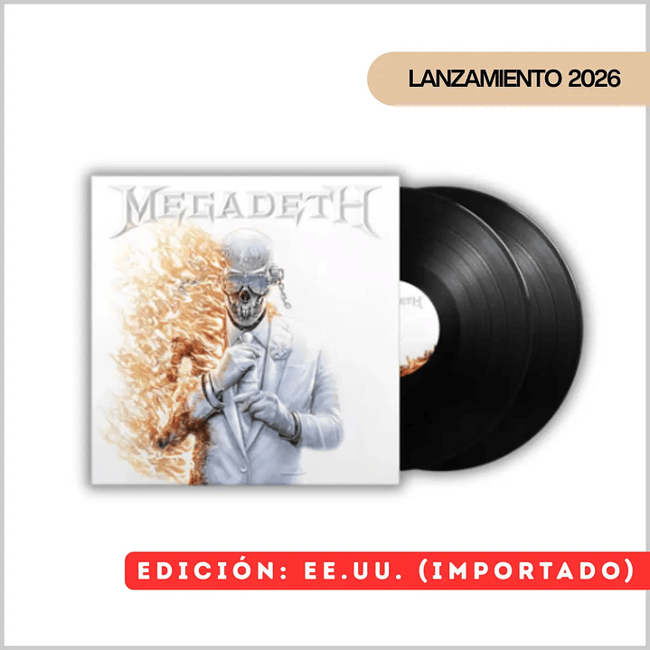 Vinilo Megadeth - Megadeth (2LP Black Vinyl Edition) | Thrash Metal | 3a PREVENTA 1