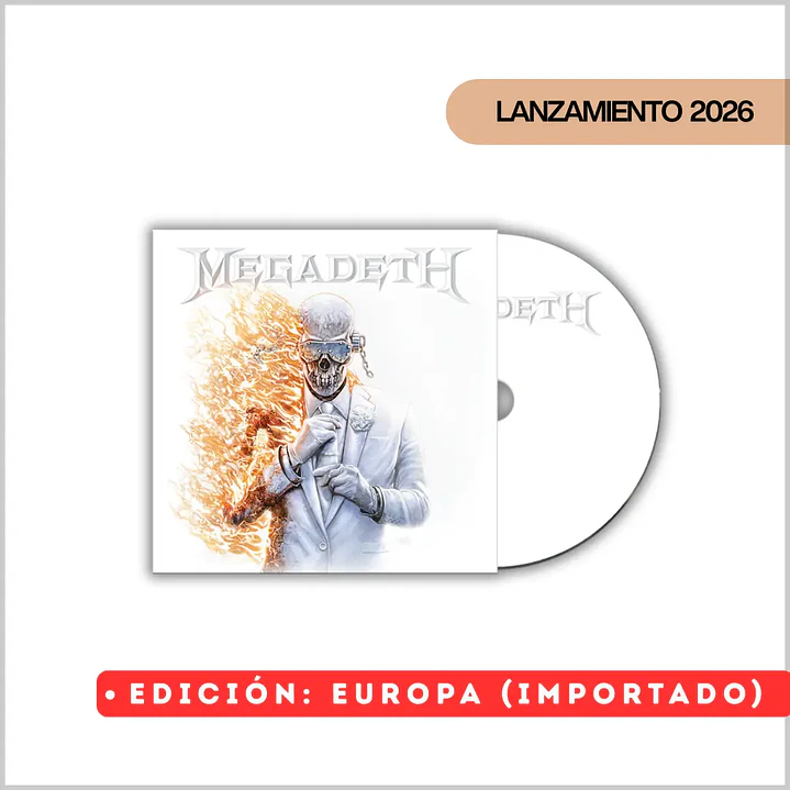 CD Megadeth - Megadeth (Álbum 2026) | Thrash Metal |  1