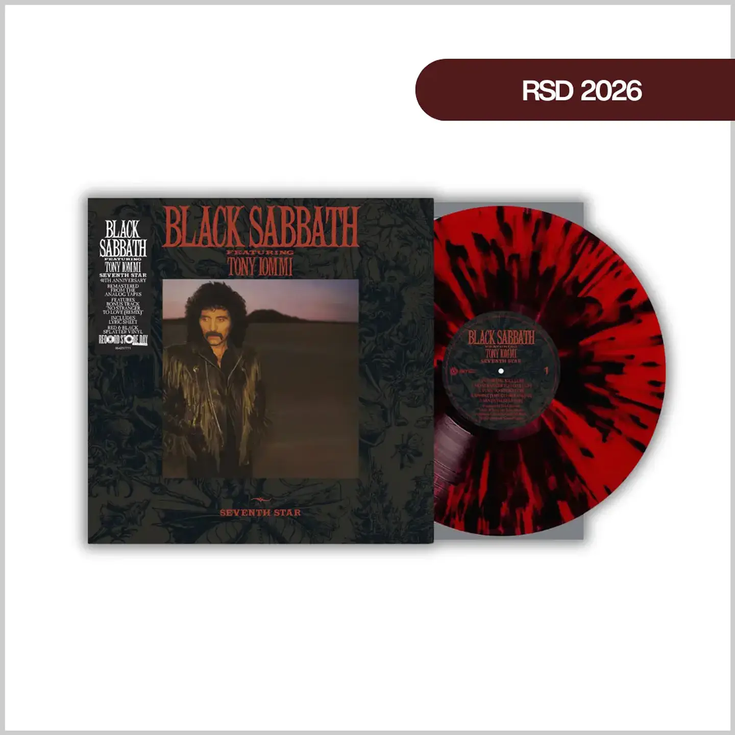 Vinilo Black Sabbath - Seventh Star (Red & Black Splatter) | RSD 2026 | 1