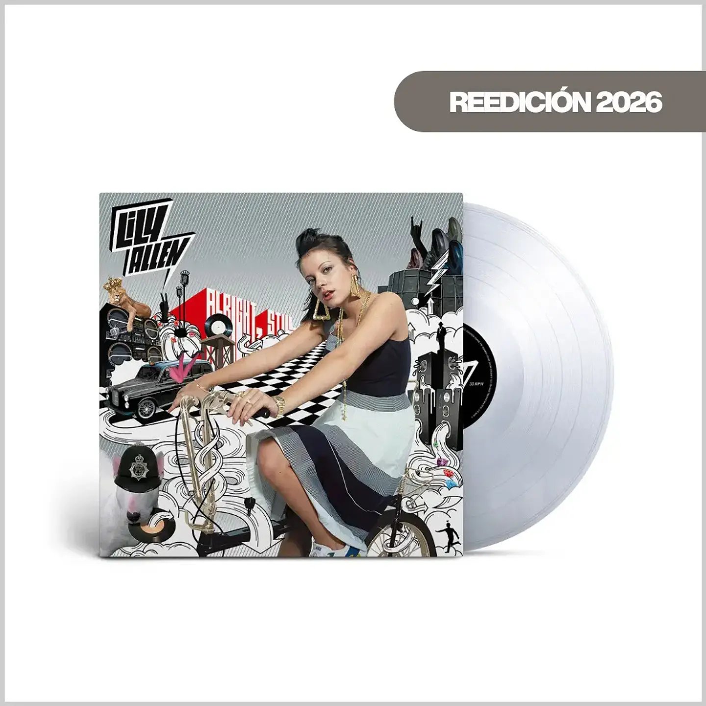 Vinilo Lily Allen - Alright, Still (Crystal Clear Vinyl) | Pop | PREVENTA. 1