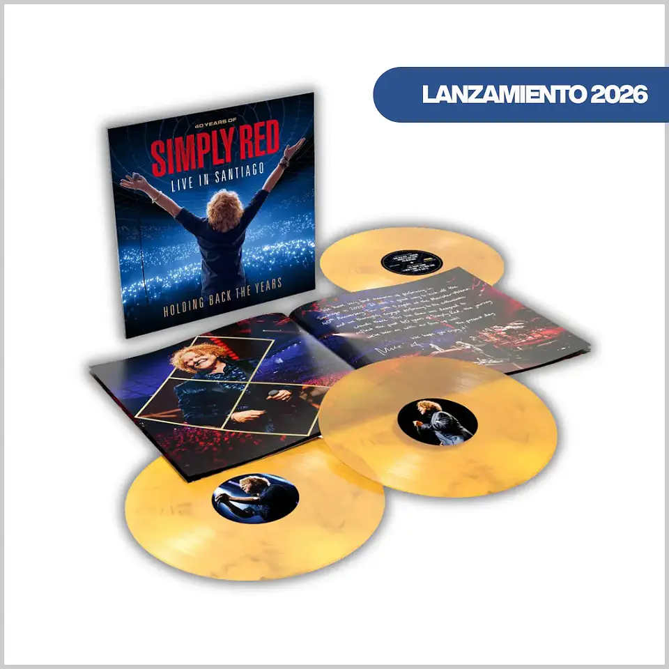 Vinilo Simply Red - Holding Back the Years: Live in Santiago (Limited 3LP Marbled) | Pop | PREVENTA 1