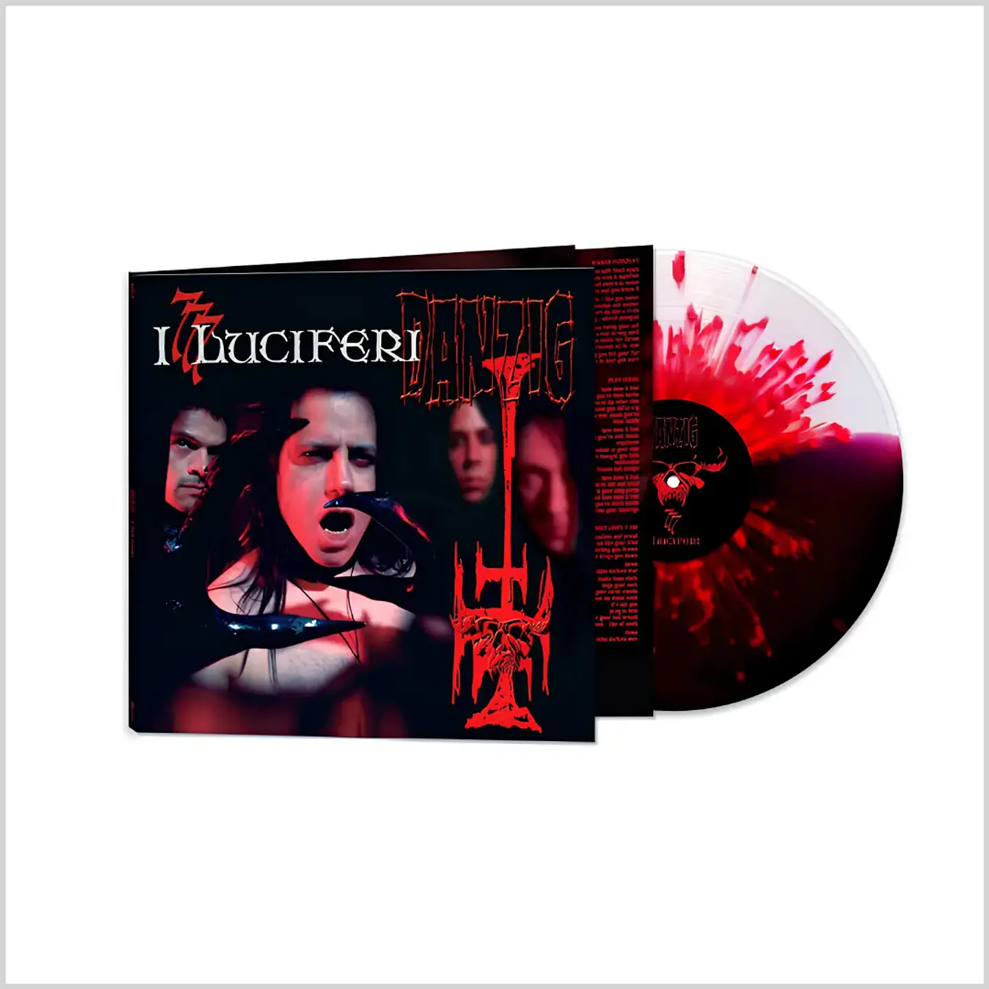 Vinilo Danzig - 777: I Luciferi (Black, White, Red Splatter) | Heavy Metal 1