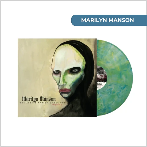 Vinilo Marilyn Manson - One Assassination Under God - Chapter 2 (X) (Green Blue Marble Vinyl) (Preventa)