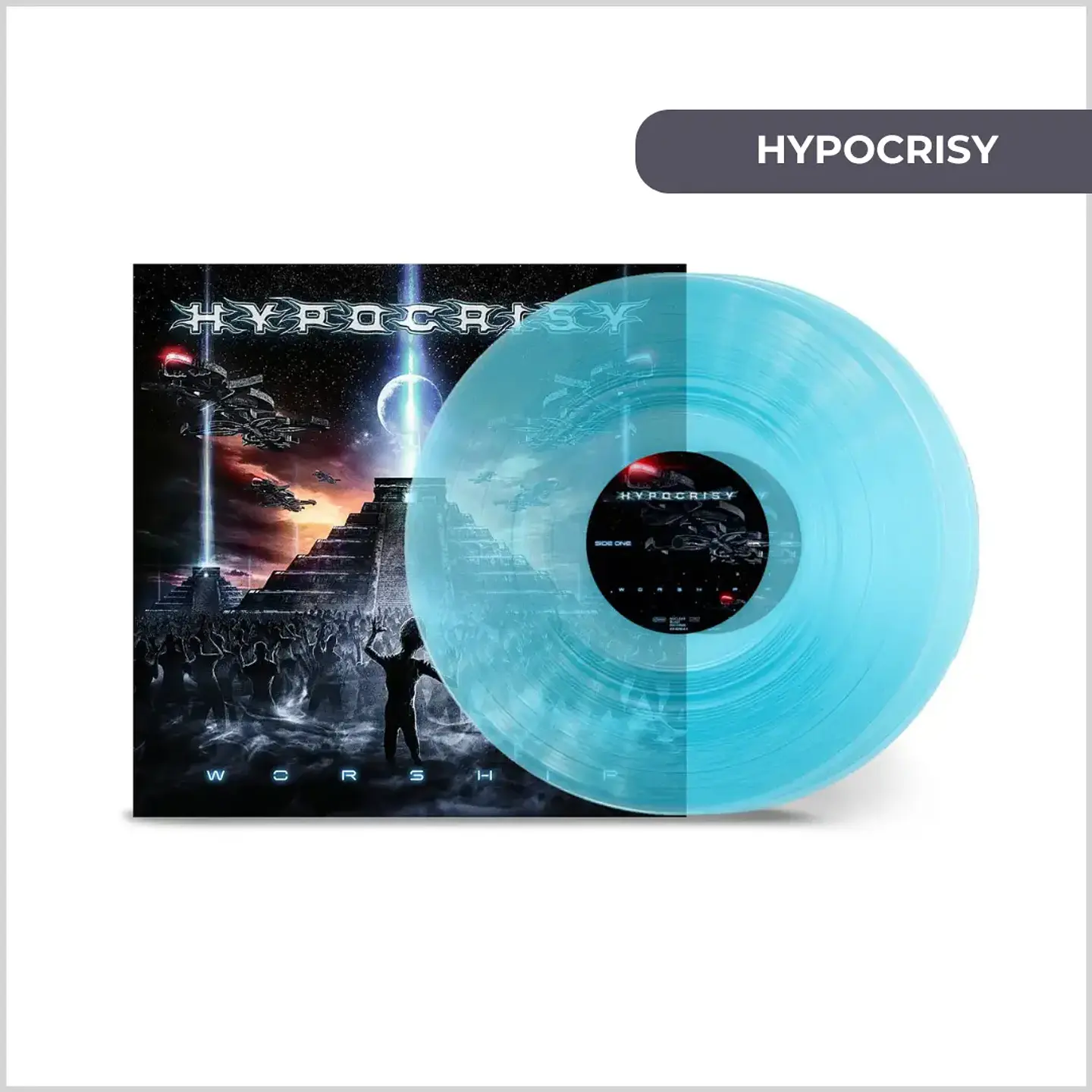 Vinilo Hypocrisy - Worship (2LP Transparent Blue Curacao) (Preventa) 1