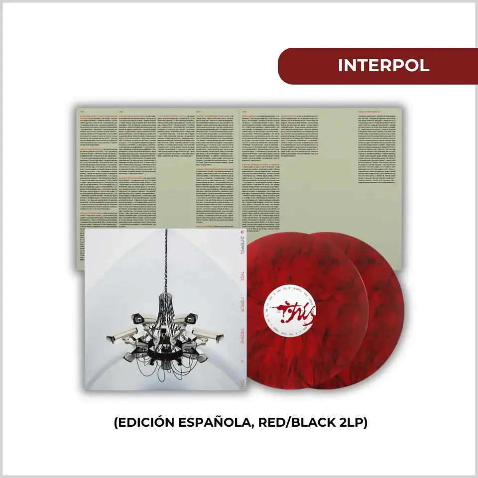 Vinilo Interpol - This Mirror Weighs a Ton (Edición Española, Red/Black 2LP) (Preventa) 1