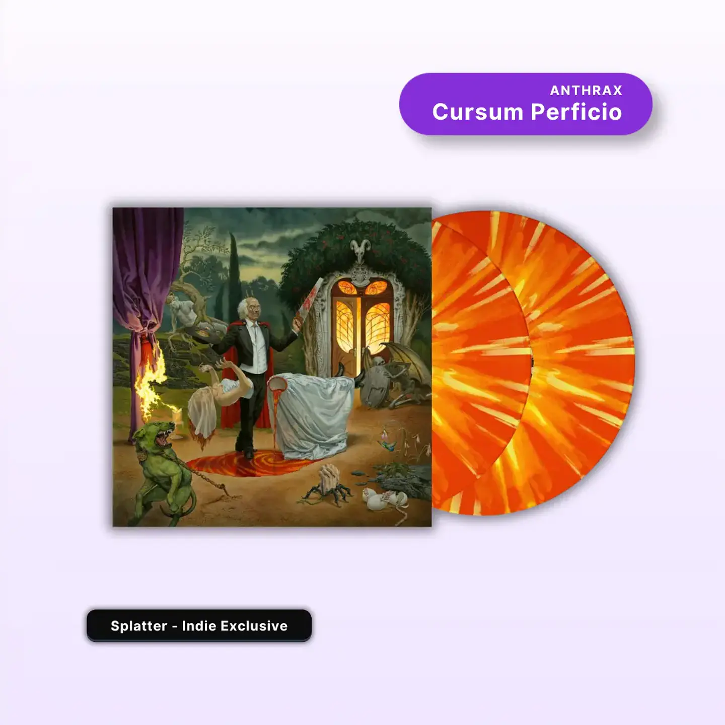 Vinilo Anthrax - Cursum Perficio (2LP Splatter, Indie Exclusive) (Preventa) 1
