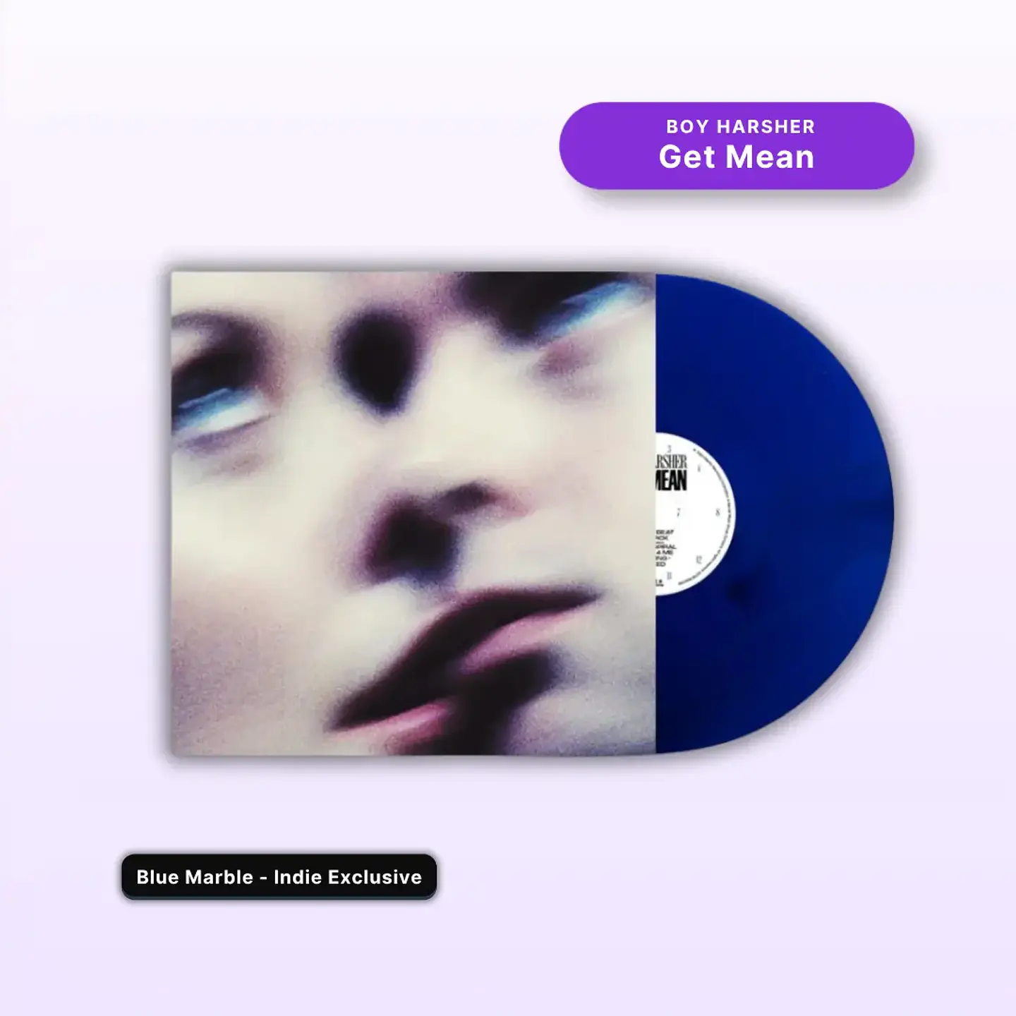 Vinilo Boy Harsher - Get Mean (Blue Marble, Indie Exclusive) (Preventa) 1