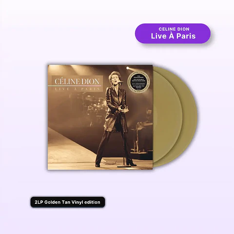 Vinilo Celine Dion - Live À Paris (2LP Golden Tan) (Preventa)
