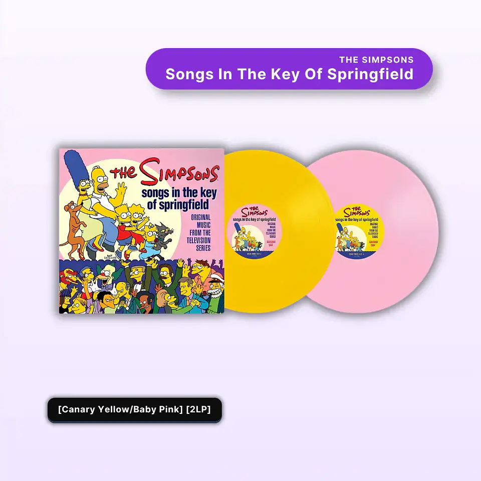 Vinilo The Simpsons - Songs In The Key Of Springfield (Música Original de la Serie, 2LP) (Preventa) 1