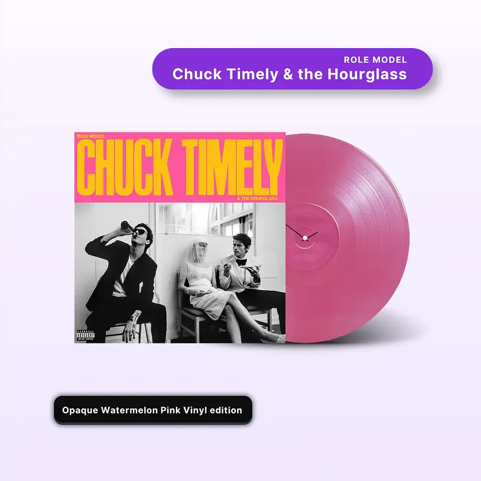 Vinilo Role Model - Chuck Timely & the Hourglass (Opaque Watermelon Pink) (LP) 1
