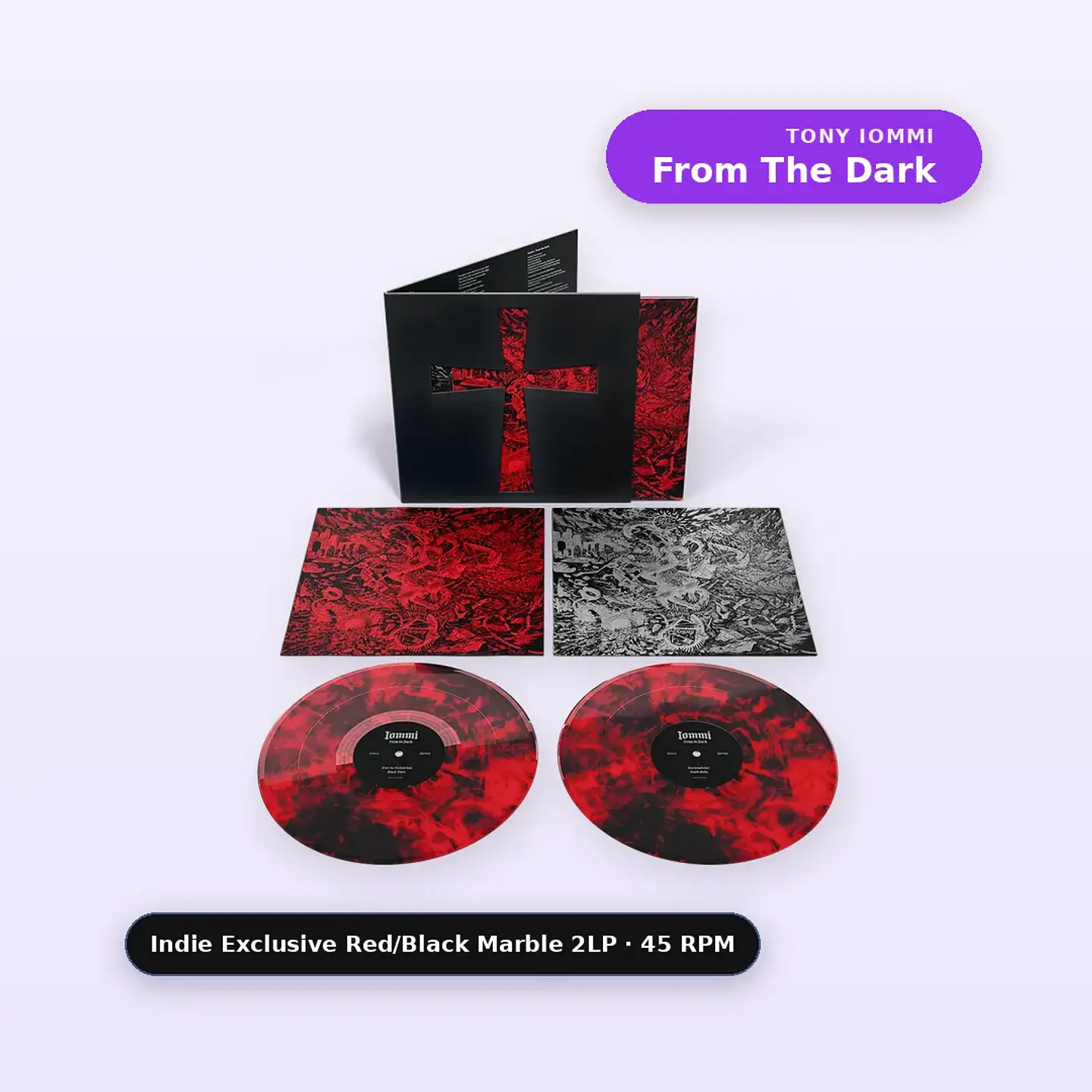 Vinilo Tony Iommi - From The Dark (Indie Exclusive Red/Black Marble 2LP 45 RPM) (Preventa) 1