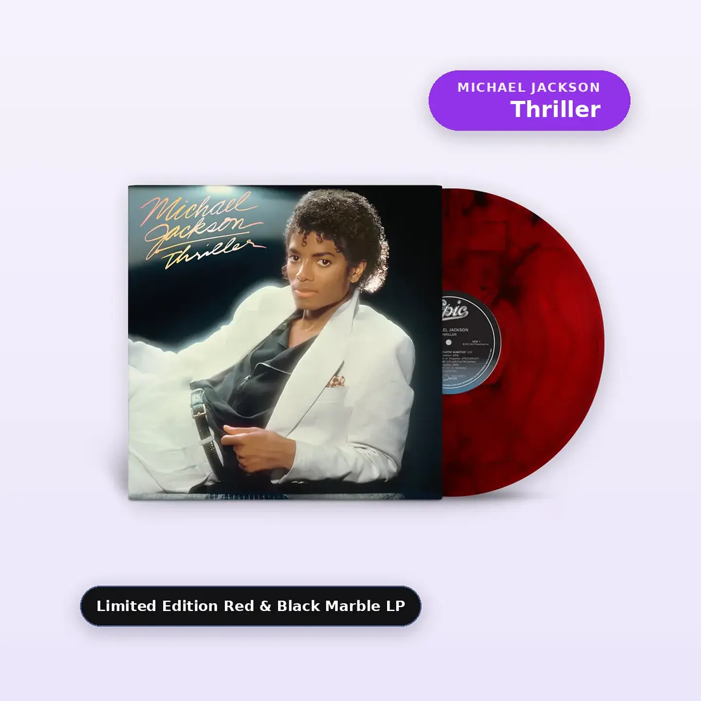 Vinilo Michael Jackson - Thriller (Limited Edition Red & Black Marble LP) (Preventa) 1