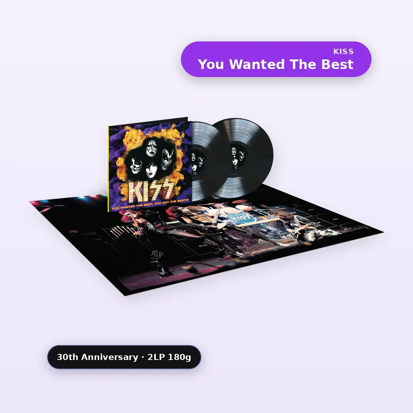 Vinilo KISS - You Wanted The Best, You Got The Best!! (30th Anniversary 2LP 180g) (Preventa) 1