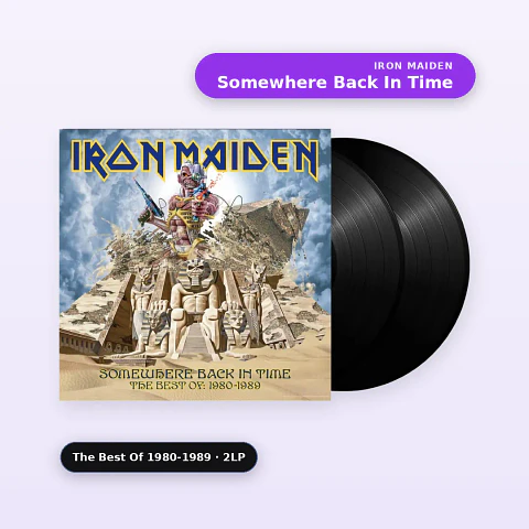 Vinilo Iron Maiden - Somewhere Back In Time: The Best Of 1980-1989 (2LP) (Preventa)