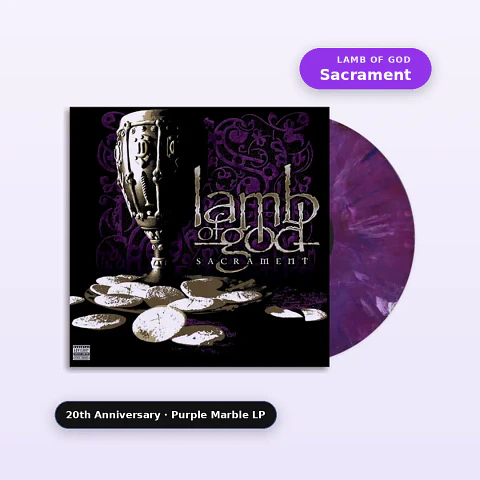 Vinilo Lamb Of God - Sacrament (20th Anniversary Purple Marble LP) (Preventa)