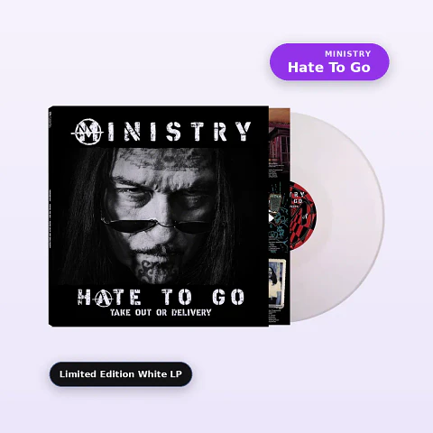Vinilo Ministry - Hate To Go: Take Out Or Delivery (Limited White Vinyl LP) (Preventa)