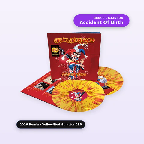 Vinilo Bruce Dickinson - Accident Of Birth (2026 Remix Yellow/Red Splatter 2LP) (Preventa)