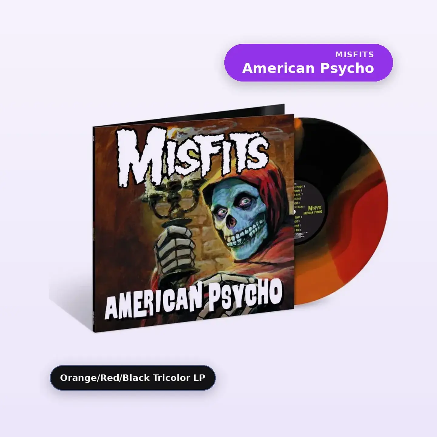 Vinilo Misfits - American Psycho (Orange/Red/Black Tricolor LP) (Preventa) 1