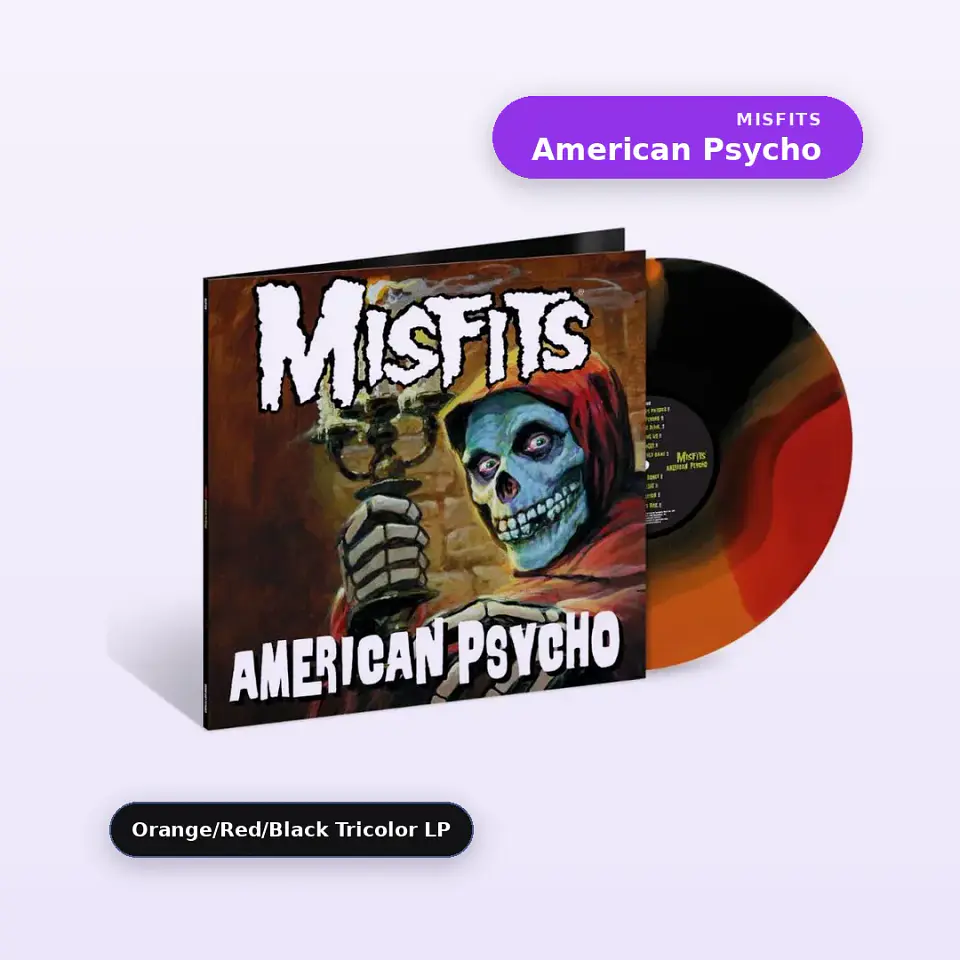Vinilo Misfits - American Psycho (Orange/Red/Black Tricolor LP) (Preventa) 1