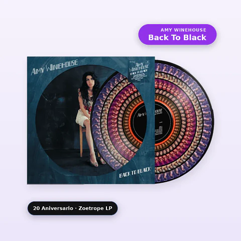 Vinilo Amy Winehouse - Back To Black (20th Anniversary Zoetrope LP) (Preventa)