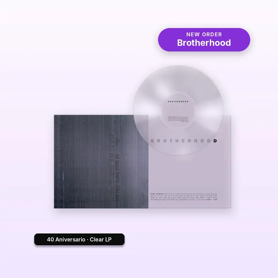 Vinilo New Order - Brotherhood (40th Anniversary, Clear Vinyl LP) (Preventa) 1
