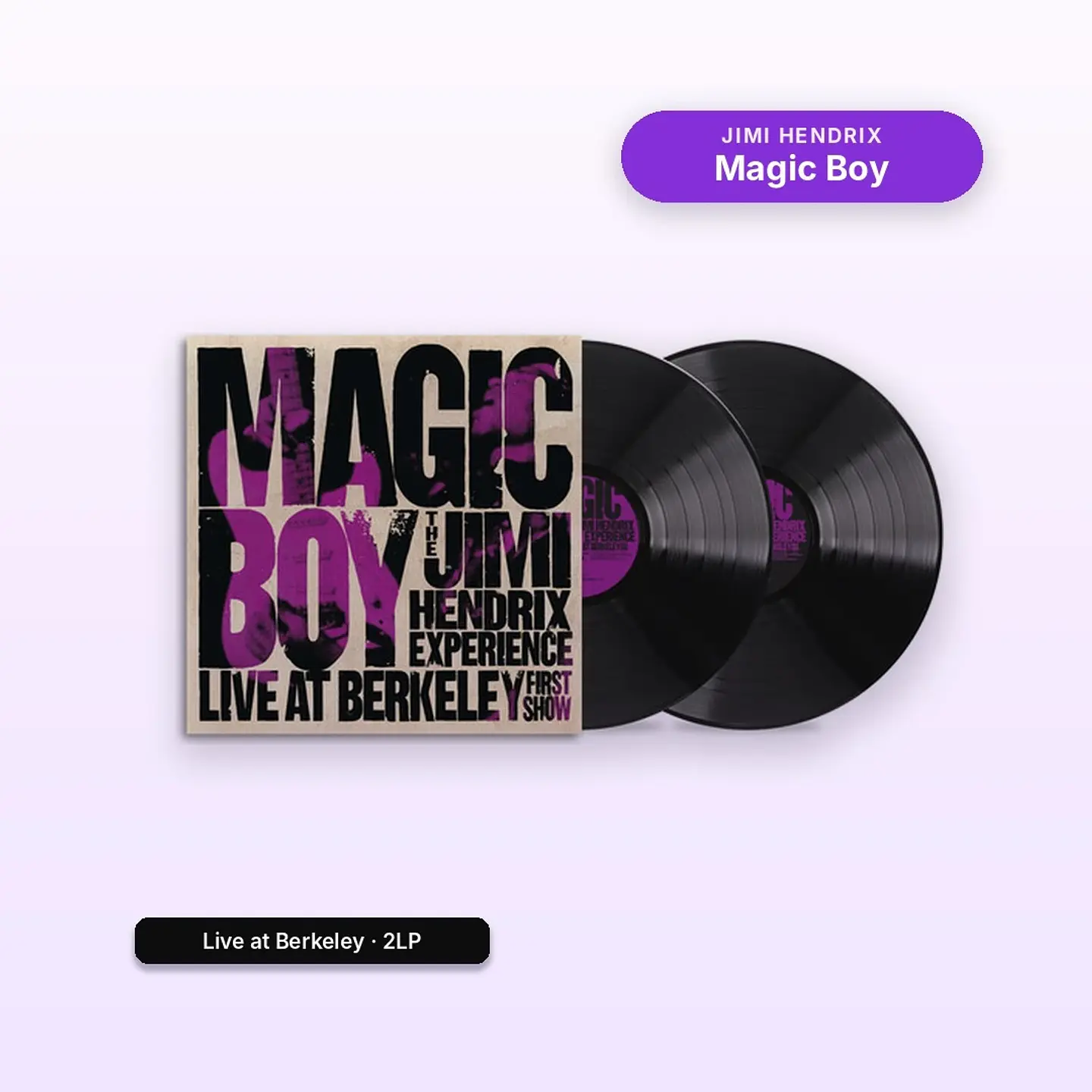 Vinilo Jimi Hendrix - Magic Boy: Live At Berkeley First Show (2LP) (Preventa) 1
