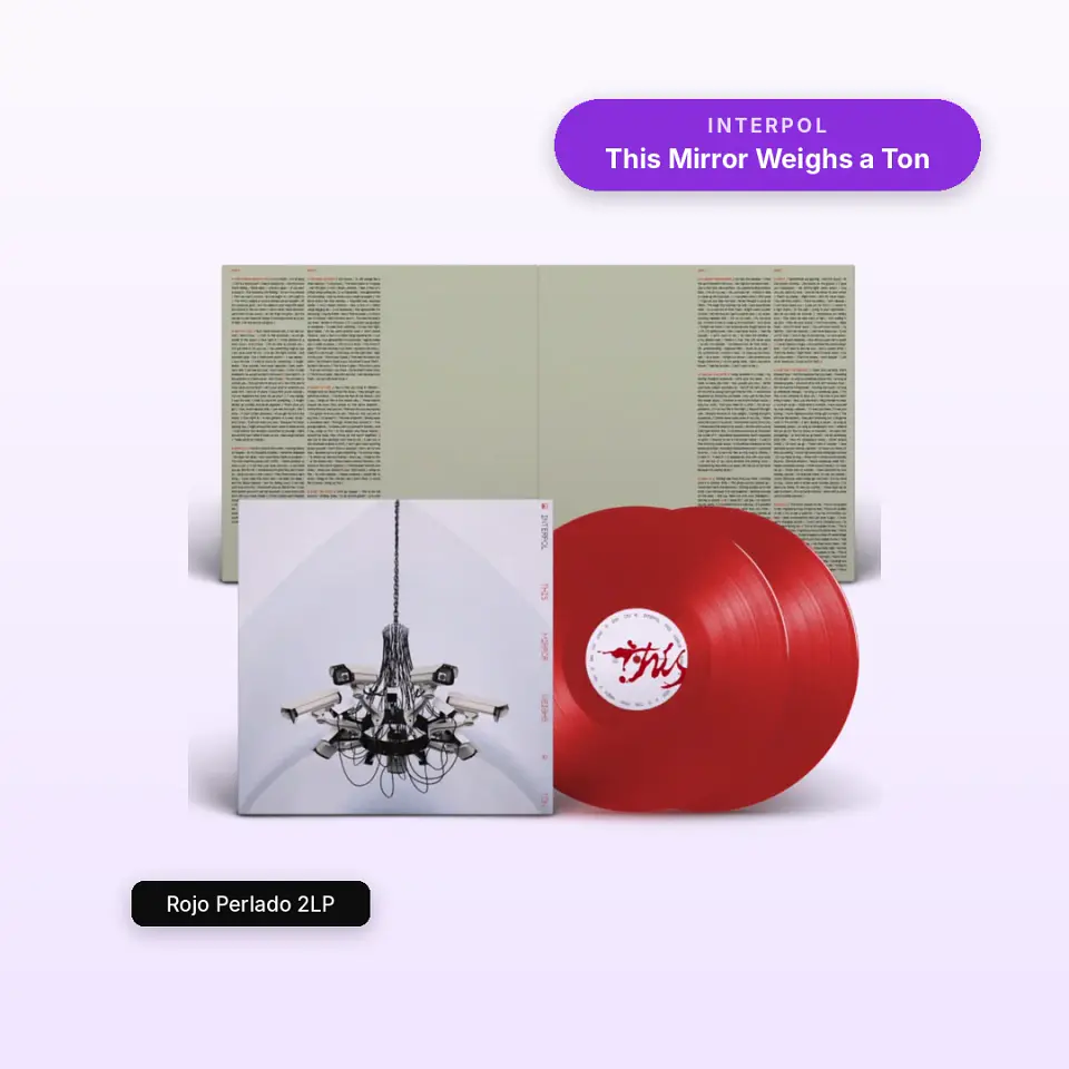 Vinilo Interpol - This Mirror Weighs a Ton (Rojo Perlado 2LP)  1