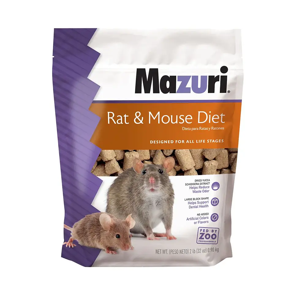MAZURI RAT & MOUSE DIET (0,9 KG) 1