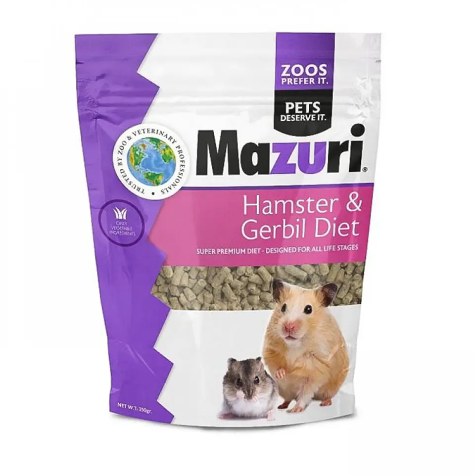 MAZURI HAMSTER & GERBIL DIET (350 GR) 1