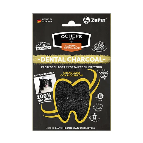 QCHEFS DENTAL SNACK GRANULADO BIOCARBON PERRO (80 GR)