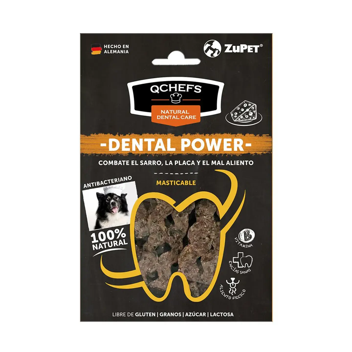 QCHEFS DENTAL SNACK MASTICABLE PERRO (65 GR) 1