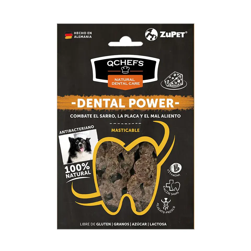 QCHEFS DENTAL SNACK MASTICABLE PERRO (65 GR) 1