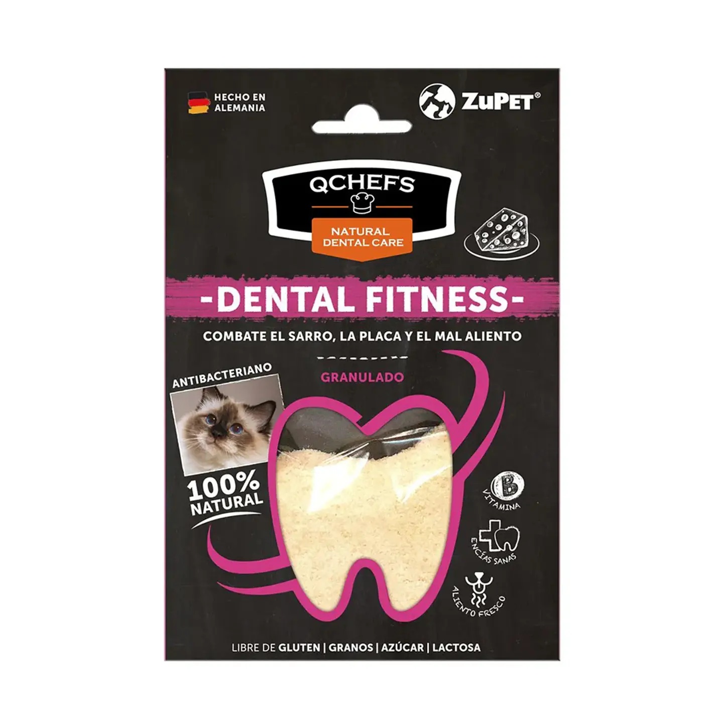 QCHEFS DENTAL SNACK GRANULADO GATO (80 GR) 1
