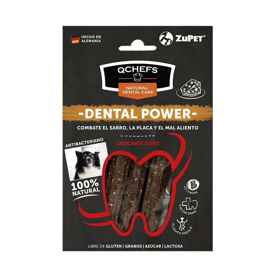 QCHEFS DENTAL SNACK CROCANTE DURO PERRO (72 GR) 1