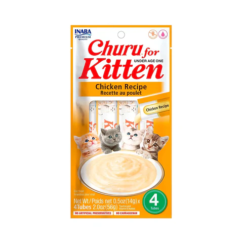 CHURU KITTEN POLLO 14 GR (4 TUBOS)