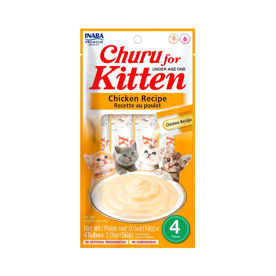 CHURU KITTEN POLLO 14 GR (4 TUBOS) 1