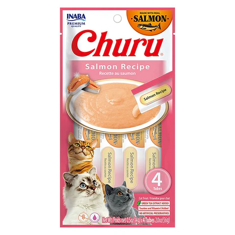 CHURU CAT ATUN SALMON 14 GR (4 TUBOS)