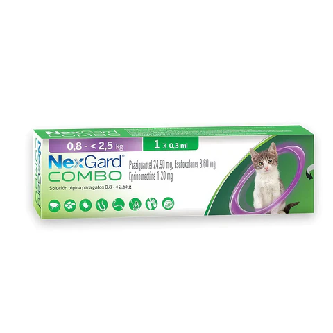NEXGARD COMBO CAT S 0,8 - 2,5 KG 