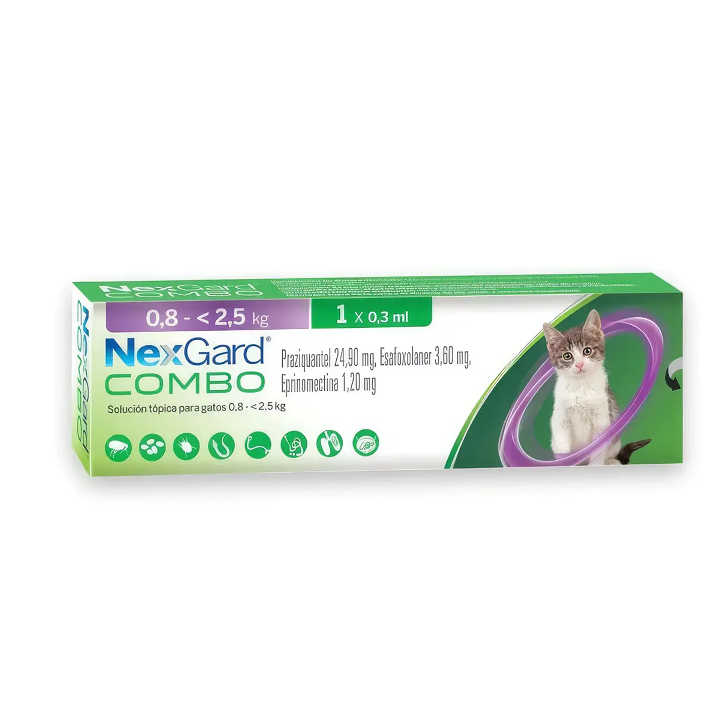 NEXGARD COMBO CAT S 0,8 - 2,5 KG  1
