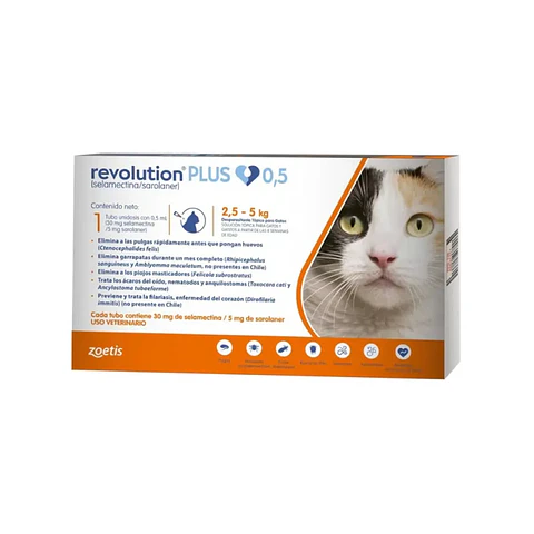 REVOLUTION PLUS (GATOS DE 2.5 KG - 5 KG)