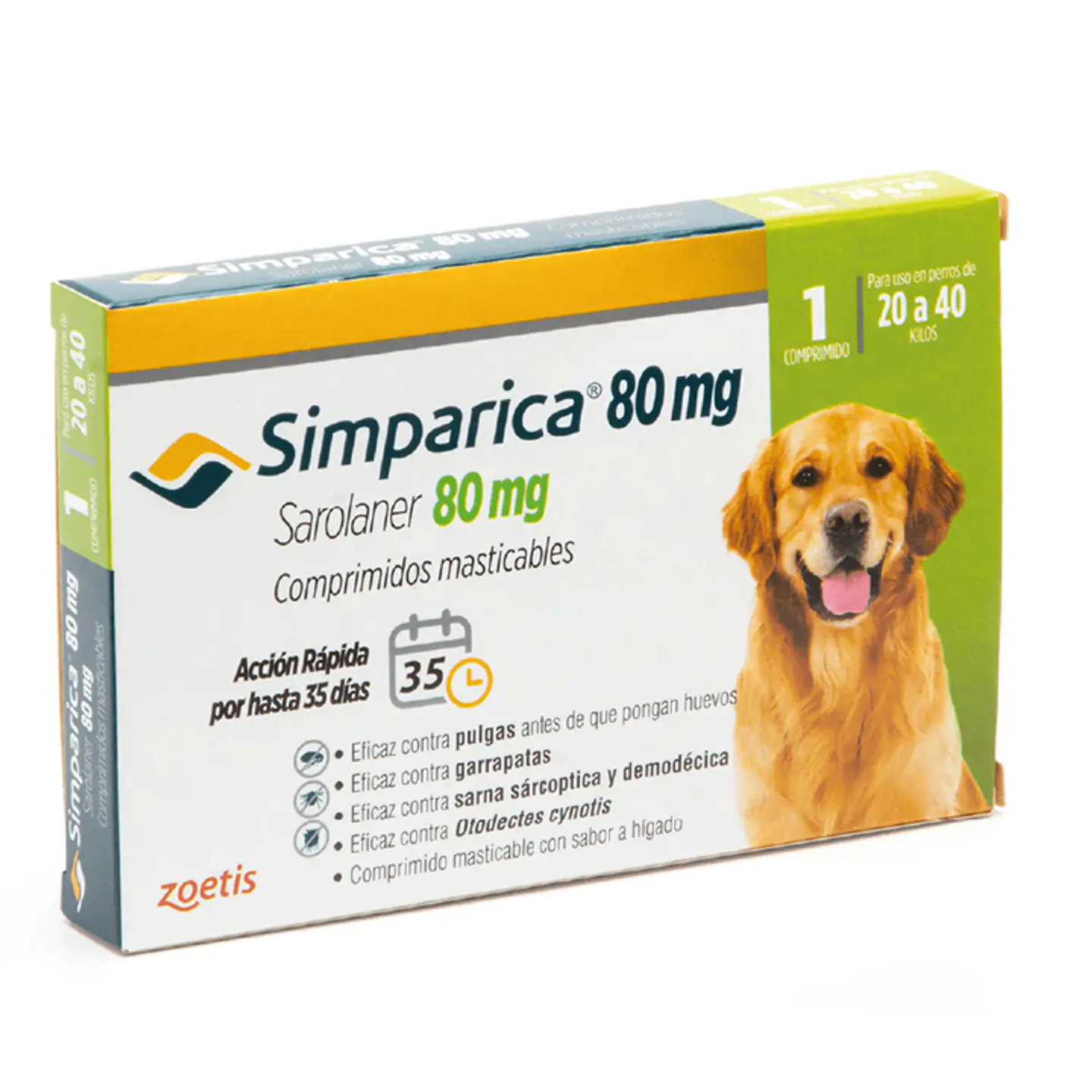 SIMPARICA 80MG X 1 COMP. (20KG A 40KG) 1