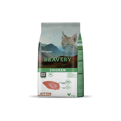 BRAVERY KITTEN POLLO 2 KG