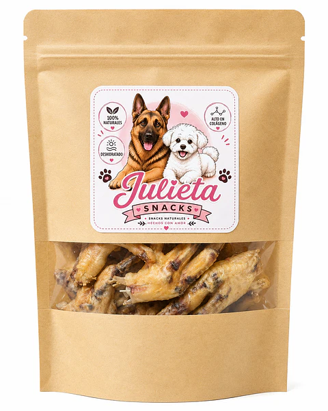 SNACK GARRAS DE POLLO 60 GR